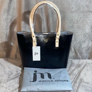 🆕 Jessica Moore Leather Tote Handbag